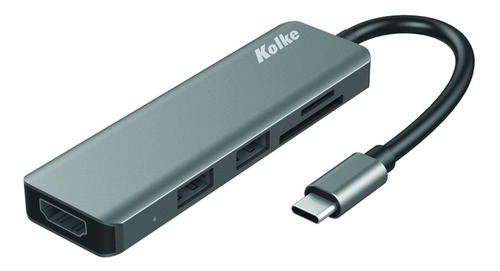 Hub Usb C 3.0 Kolke Kch-431 Ultra Hd 6 En 1 Hdmi Sd C Pd