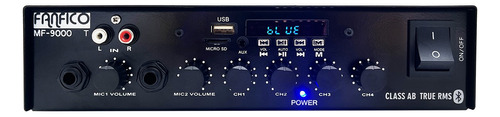 Amplificador Som Ambiente Mf-9000 4 Canais 500w Bluetooth