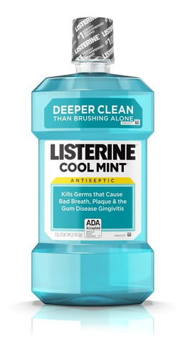 Enjuague Bucal Antiséptico Listerine Cool Mint 1,5 Litros,
