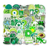 Stickers Calcomanías Cool Green Protección Ambiental 50 Unid