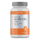 Cápsula De Óleo De Alho Cru 500mg 60 Caps Lauton Nutrition Sabor Sem Sabor