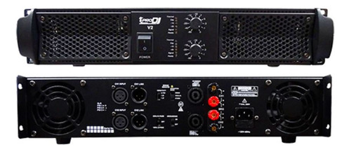 Amplificador De Potencia V2 De 2 Canales 750w (4oh)  Negro