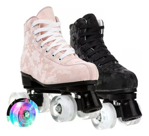 Patines Roller 4 Ruedas Doble Fila Profesionales Con Freno | Envío gratis