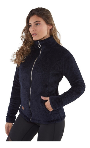 Campera Abrigo Montagne Nebula Mujer Suave Corderito Liviana