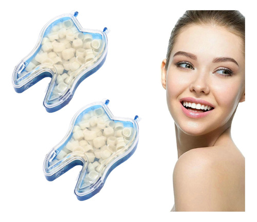 2×temporary Front Crowns For Porcelain Teeth B