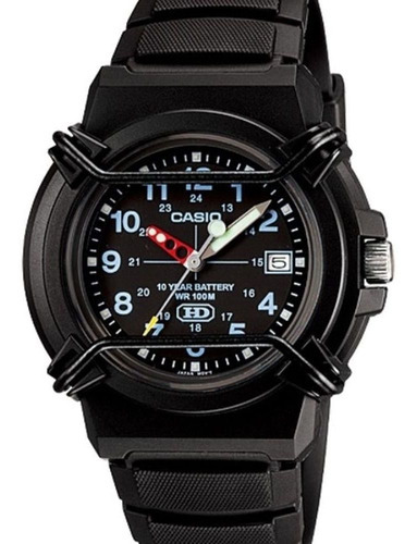 Relógio Masculino Casio Analógico Hda-600b-1bvdf Garantia+nf Cor Da Correia Preto