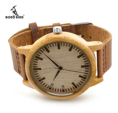 Reloj De Madera Grabado  Personalizado Bobo Bird A16