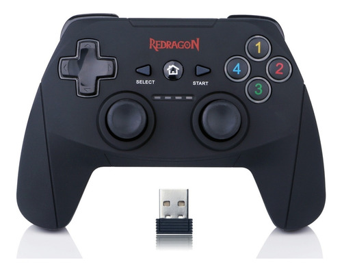 Gamepad Joystick Redragon Bateria Recargable Pc Inalambrico