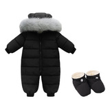 Mono Para Niños, Mono De Nieve, Parka, Piel Natural