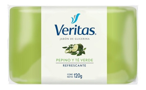 Veritas Jabón En Barra Glicerina Pepino Y Te Verde 120g