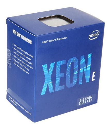 Processador Intel Xeon® E-2176g Lga 1151 4,70ghz Turbo