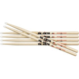 Vic Firth 3 Pair American Classic Hickory Baquetas Nylon 5b