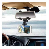 Soporte Porta Celular 360º Carro Auto Espejo Retrovisor