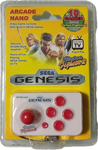 Mini Arcade Sega Genesis 10 Jogos Atgames Pronta Entrega 