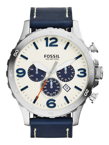 Reloj Fossil Cuero Caballero Jr1480 100% Original Y Garantía