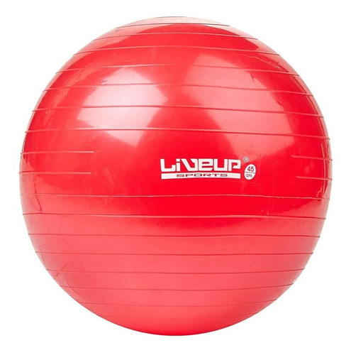 Bola Suiça 45cm Vermelha Liveup Sports