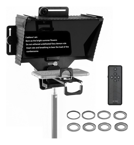 Lente Teleprompter Teleprompter Universal Hosting Bt Control