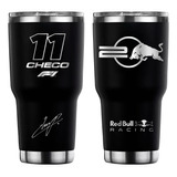 Checo Perez 2024 F1 Rb20 Termo 30 Oz Vaso Térmico Láser