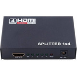 Splitter 1x4 Hdmi Hub Switch Amplificador Full Hd 1080p 3d