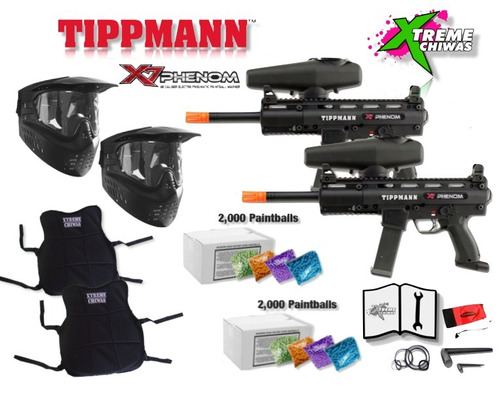 Marcadora Tippmann X7 Phenom Mecanica Paq 2 Gotcha Xtreme C