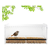 Comederos De Pajaros Con Ventana Para Exterior, Comederos Tr