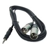 Cable Mini Plug 3.5 A 2 Canon Xlr Macho 5 Mts Profesional