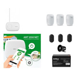 Kit Alarme Intelbras Amt 1016 App E 3 Sensores Infra Com Fio