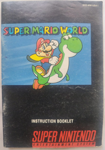 Super Mario World Super Nintendo Solo Manual Original
