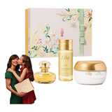 Kit Lily Presente Feminino Perfume Boticario Dia Das Mães Creme Hidratante E Oleo Perfumado