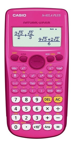 Calculadora Científica Casio Fx-82la Plus - Rosa