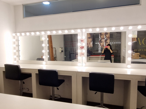 Mueble Camerino Escritorio Con Luces Hollywood Maquillaje