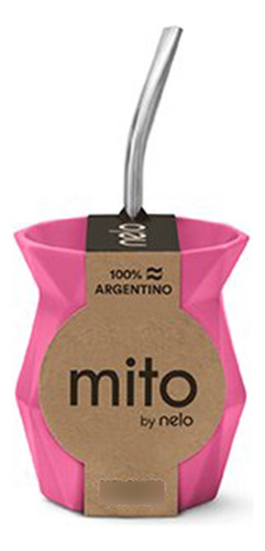 Mate Mito Prisma Colores C/ Bombilla 