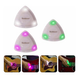 3pc Púa Guitarra Con Luz Led Plumilla Conluz Guitarra Blanco