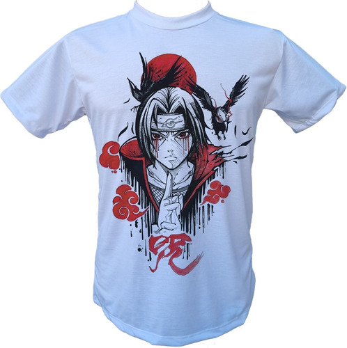 Camiseta Naruto Masculina Membros Akatsuki Manga Envio 24hrs