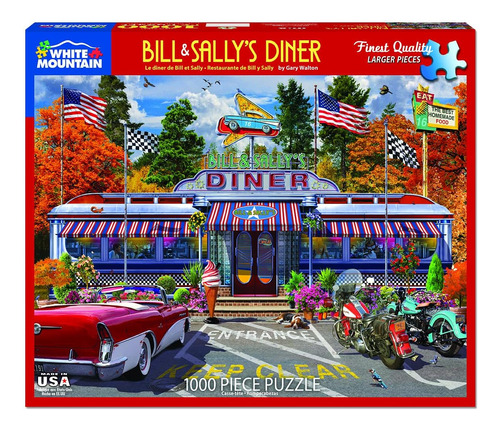 White Mountain Puzzles Bill & Sallys Diner - Rompecabezas De