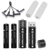 Pilas Aa+aaa Recargables Por Usb Sin Cargador De Baterã...