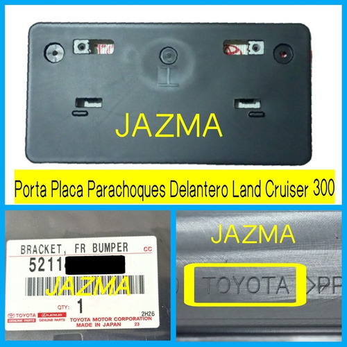 Porta Placa Parachoque Delantero Land Cruiser Lc 300  Foto 6