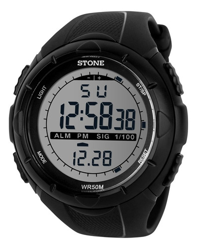 Reloj Stone St1151 Digital 50m Para Hombre Agente Liniers