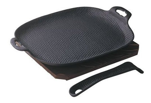 Sartén Oigen Nambu Ironware U-33, Tipo Sólido, Color Negro