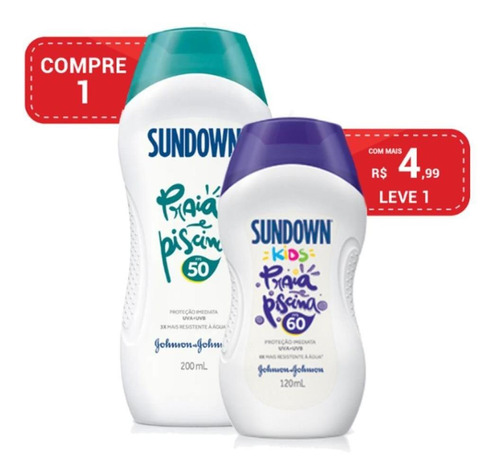 Protetor Sundown Fps 50 200ml+ Protetor Kids 60 120 Ml