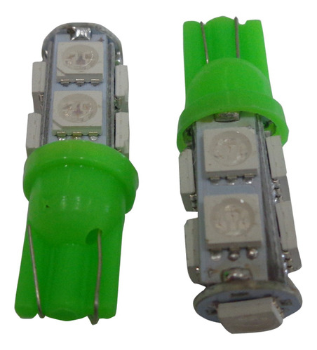 Foco Luz Led Pellizco 9led 5050 Verde