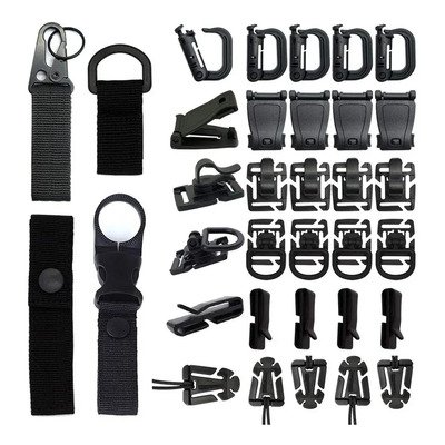 Paquete De 34 Accesorios Para Mochila Molle Para Cincha Con