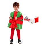 Navidad Papá Noel Caja De Regalo Cos Disfraz Niños Navidad Dress Up Fiesta Actuación Disfraz