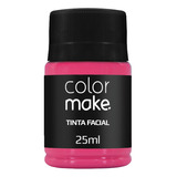 Tinta Líquida Facial Pintura Artística Pink 25ml - Colormake