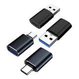 Adaptadores Usb-a A Usb Tipo C + Tipo-c A Usb-a Otg/charge