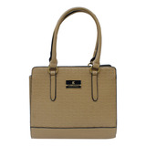 Elegante Bolso Tote Para Mujer Ted Lapidus Beige