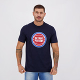 Camiseta New Era Nba Detroit Pistons Marinho