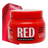 Creme Matizador Red Vermelho Mairibel Óleo De Argan Pt 250g
