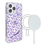 Funda Para iPhone Magsafe Para Mujer Confeti Con Tu Nombre