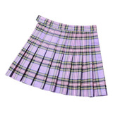 Minifalda A Cuadros Para Uniforme Escolar Para Niñas [cu]